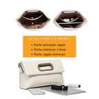 Sac à main femme en cuir, 25 x 18 cm, sept coloris