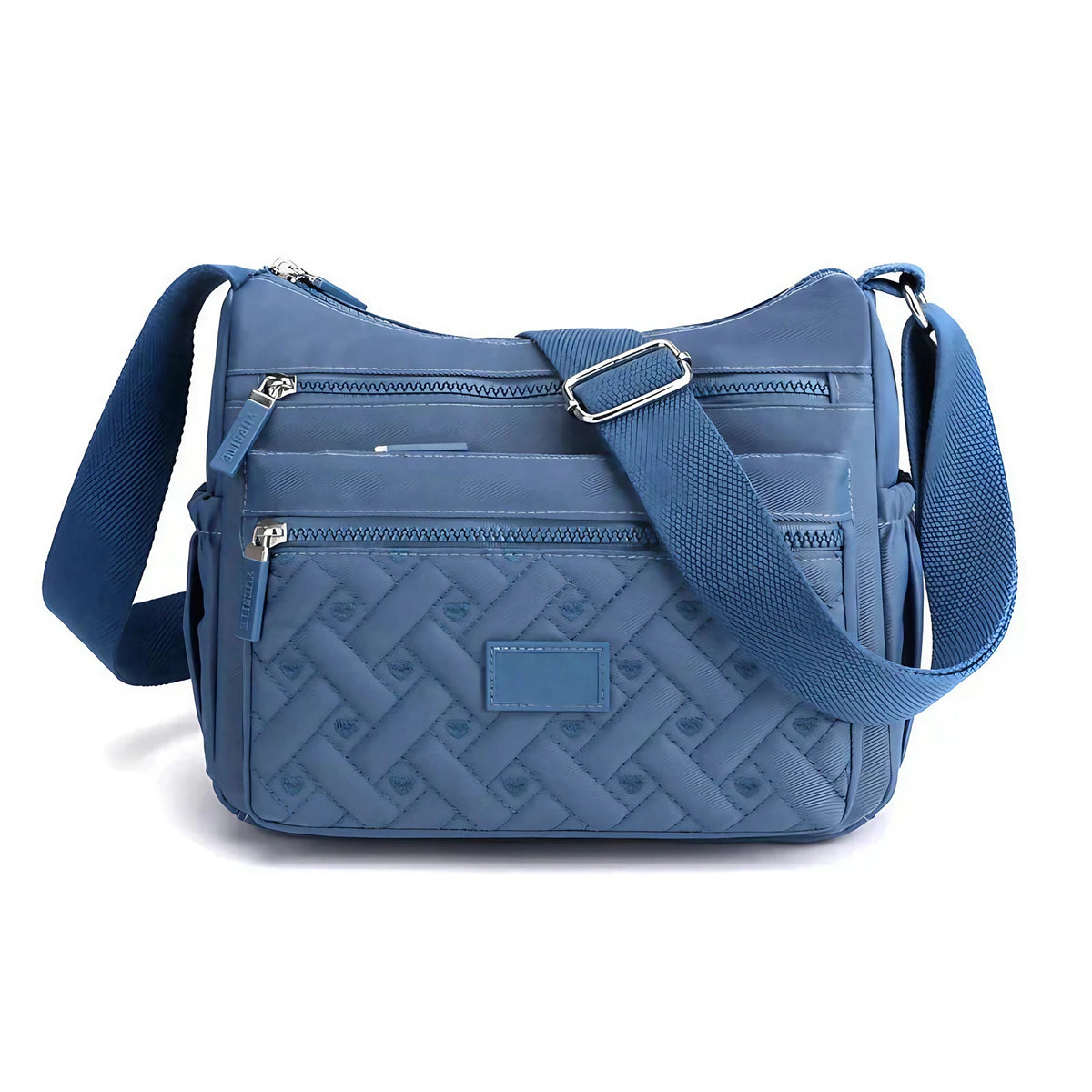 Sac bandoulière femme étanche à poches multiples, huit coloris, bleu