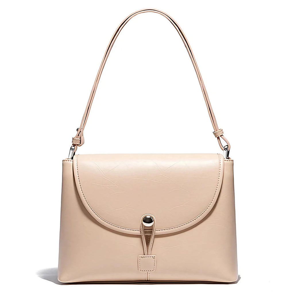 Sac bandoulière femme à compartiments, abricot ou argenté, abricot