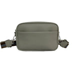 Sac bandoulière femme à sangle large amovible, treize coloris, gris foncé