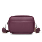 Sac bandoulière femme à sangle large amovible, treize coloris, violet