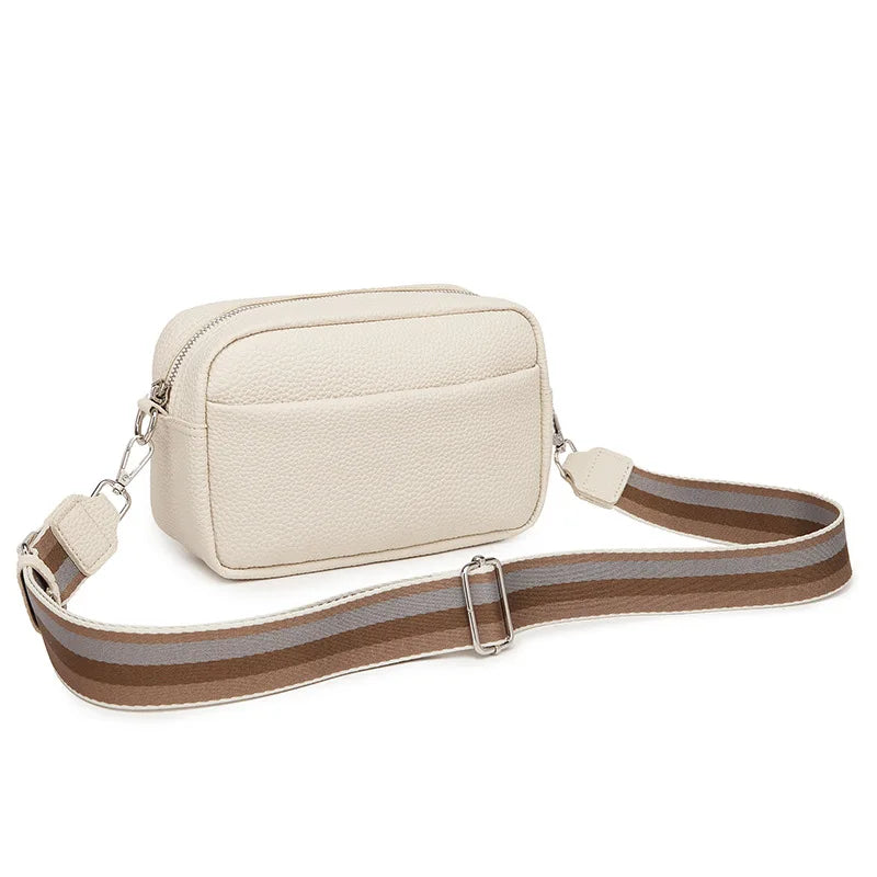 Sac bandoulière femme à sangle large amovible, treize coloris