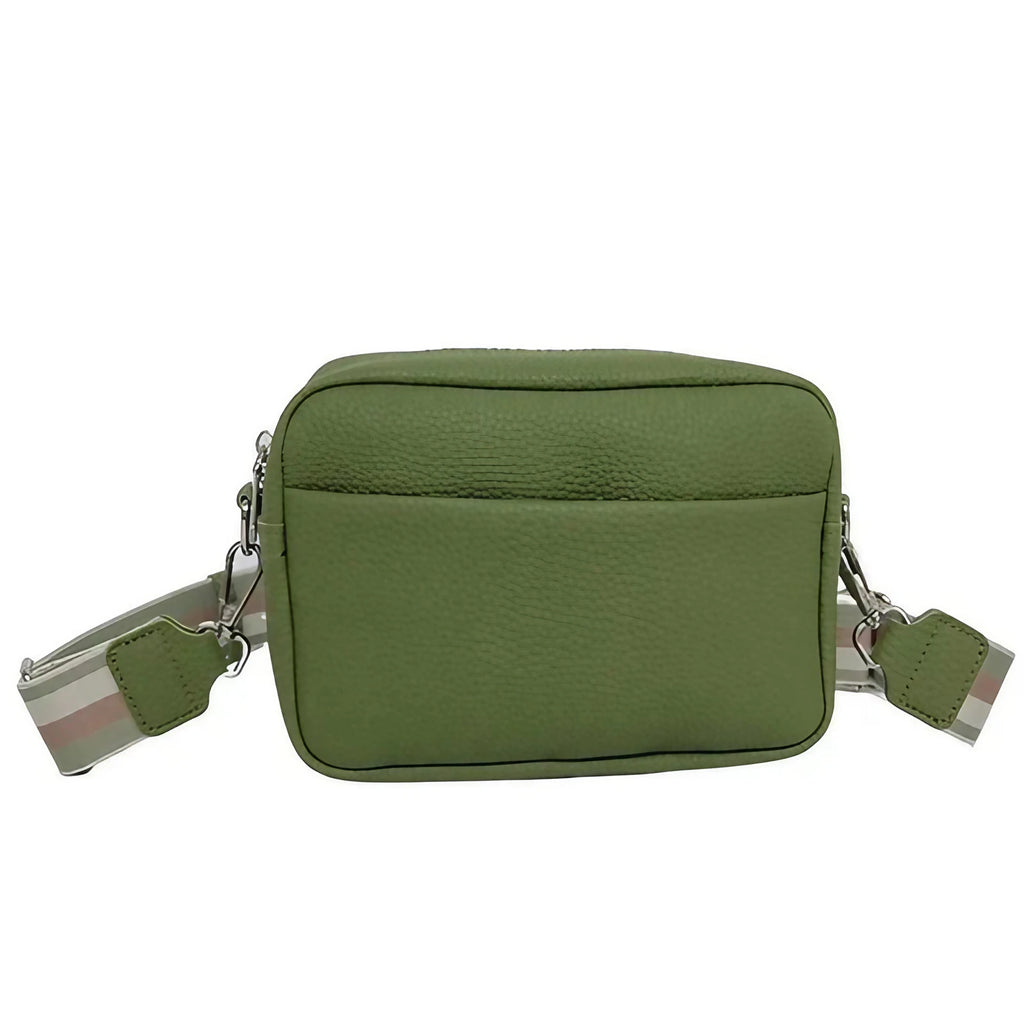 Sac bandoulière femme à sangle large amovible, treize coloris, vert