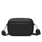 Sac bandoulière femme à sangle large amovible, treize coloris, noir