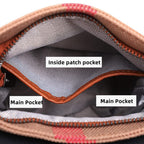Sac porté épaule femme en similicuir, poche avant à rabat