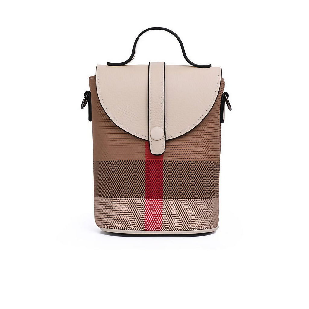 Sac porté épaule femme en similicuir, poche avant à rabat, blanc