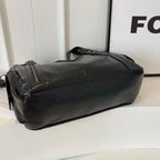 Sac bandoulière femme en similicuir, fermeture zippée, réglable