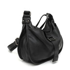 Sac besace femme grand format, finition grainée, 32 x 23 cm
