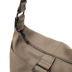 Sac besace femme grand format, finition grainée, 32 x 23 cm