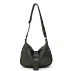 Sac besace femme grand format, finition grainée, 32 x 23 cm, vert