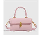 Petit sac bandoulière femme rose pâle, fermoir doré, 18 x 11 cm, rose