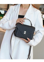 Sac carré bandoulière femme, deux sangles amovibles, six coloris
