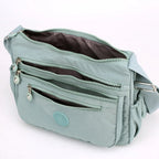 Sac bandoulière femme multipoches en tissu Oxford déperlant