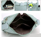 Sac bandoulière femme multipoches en tissu Oxford déperlant