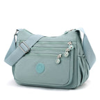 Sac bandoulière femme multipoches en tissu Oxford déperlant