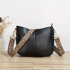 Sac bandoulière femme en similicuir, lanière réglable