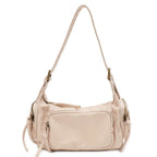 Sac bandoulière femme en similicuir délavé, treize coloris, beige
