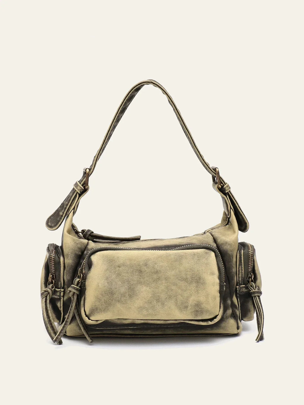 Sac bandoulière femme en similicuir délavé, treize coloris