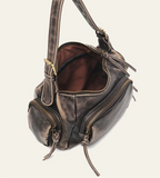 Sac bandoulière femme en similicuir délavé, treize coloris