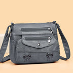 Sac bandoulière vintage femme, inscription Love, sept coloris