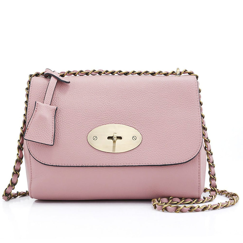 Petit sac bandoulière femme à chaîne et paillettes, six coloris, rosé