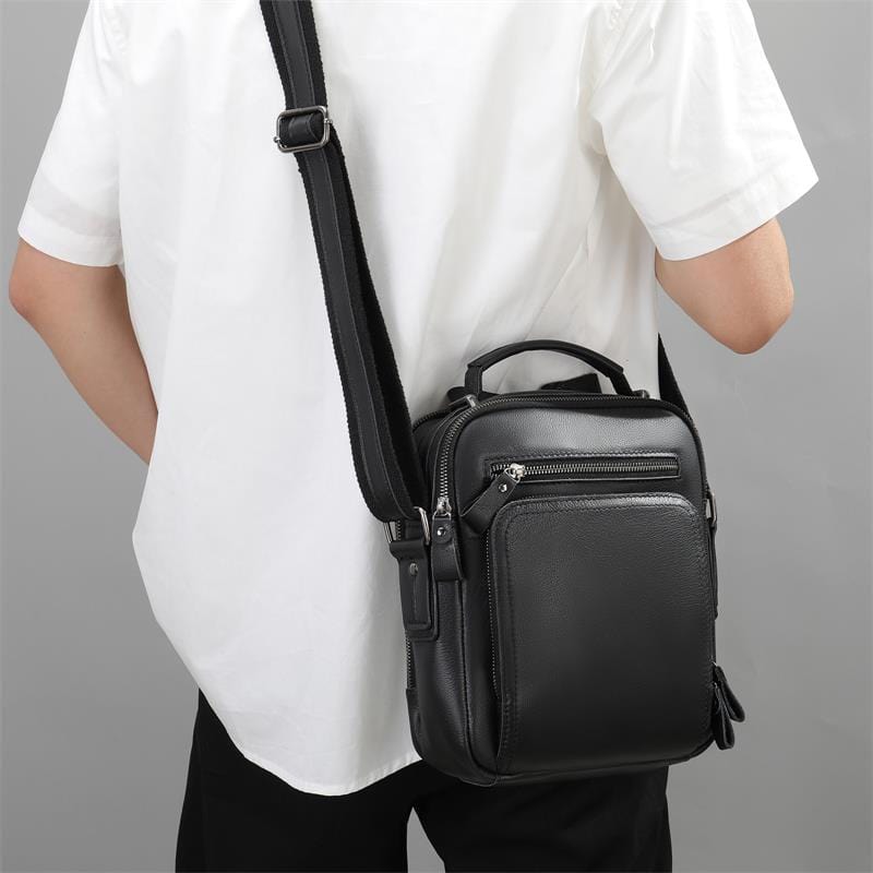 Sacoche homme à bandoulière, poche intérieure zippée