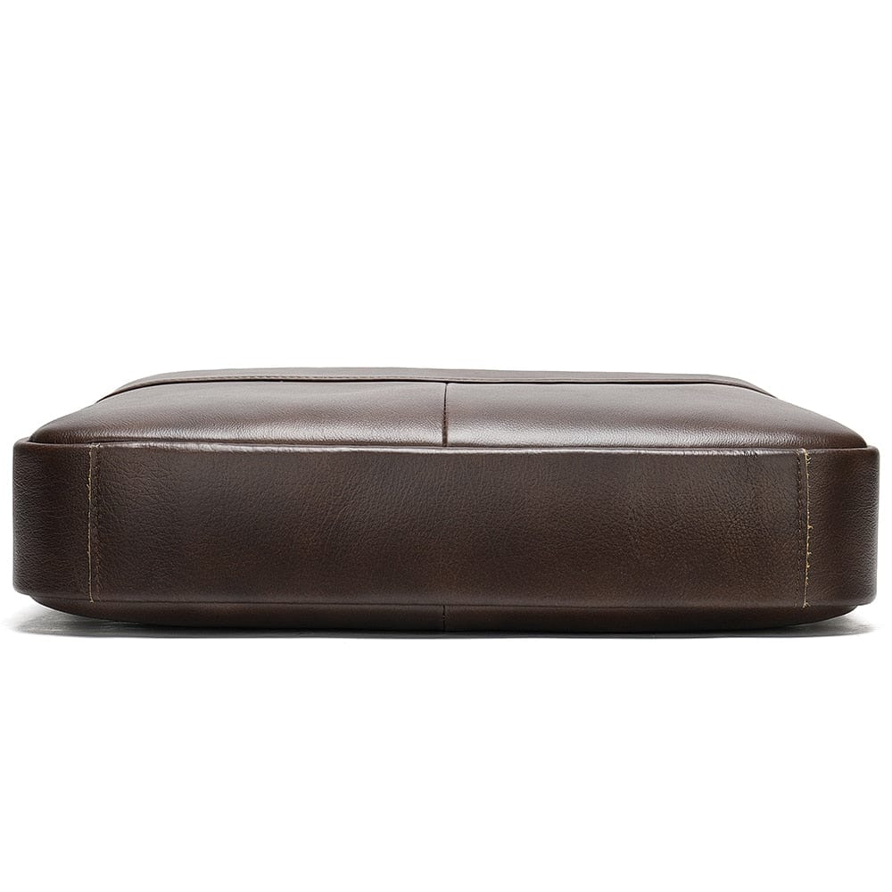 Sacoche bandoulière homme en similicuir, ordinateur 14 pouces