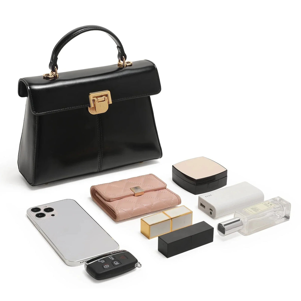 Petit sac bandoulière femme en cuir, cinq coloris dont ivoire