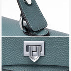 Sac bandoulière femme en cuir à bouton décoratif, huit coloris