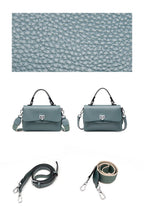 Sac bandoulière femme en cuir à bouton décoratif, huit coloris