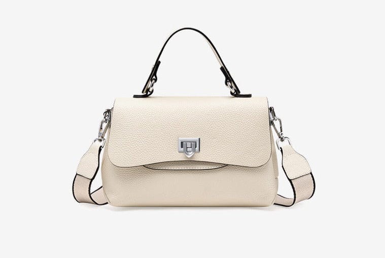 Sac bandoulière femme en cuir à bouton décoratif, huit coloris