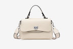 Sac bandoulière femme en cuir à bouton décoratif, huit coloris