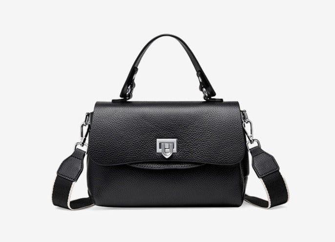 Sac bandoulière femme en cuir à bouton décoratif, huit coloris