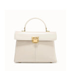 Petit sac bandoulière femme en cuir, cinq coloris dont ivoire, ivoire