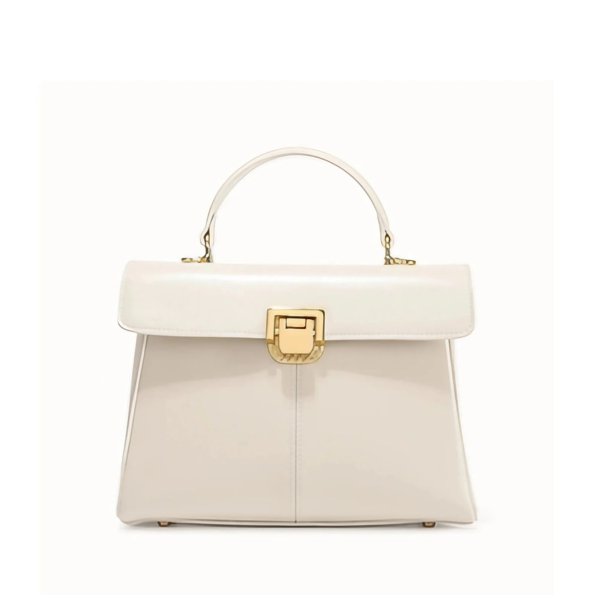 Petit sac bandoulière femme en cuir, cinq coloris dont ivoire, ivoire