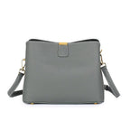 Sac bandoulière femme en cuir zippé, six coloris, vert clair
