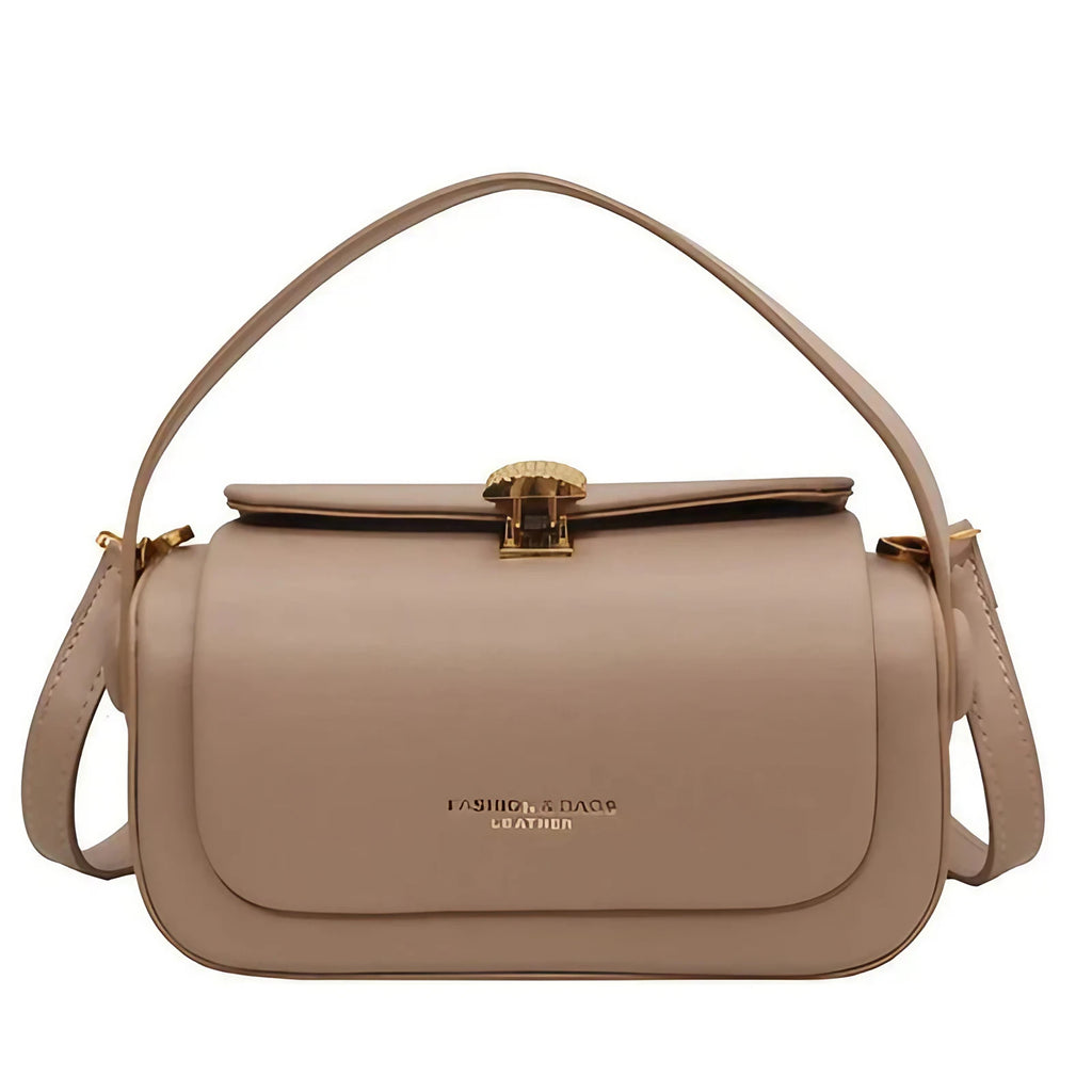 Sac à main bandoulière femme en similicuir, quatre coloris, kaki