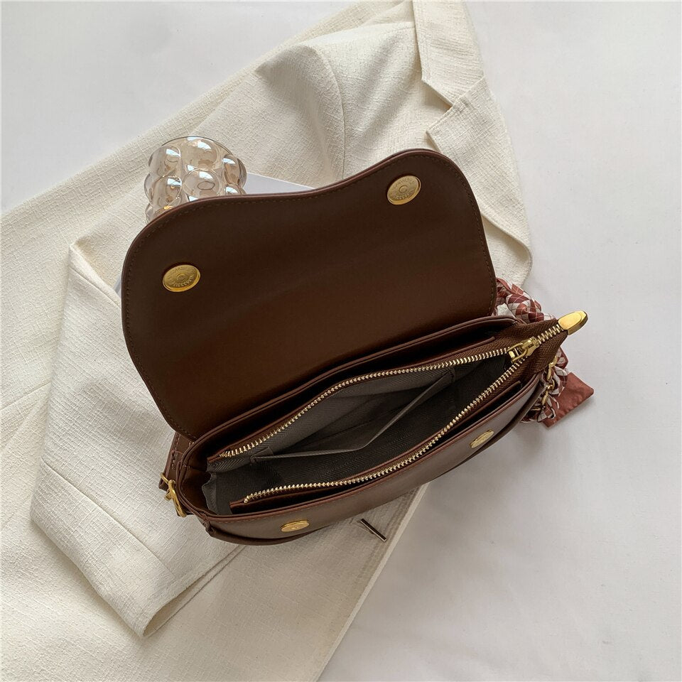 Petit sac bandoulière femme en similicuir, fermeture éclair