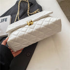 Sac matelassé femme à chaîne coulissante dorée, 27 x 18 cm