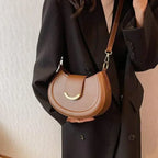 Sac rond rigide femme à deux anses, cinq coloris
