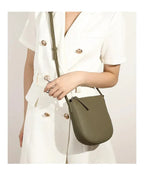 Sac bandoulière pour téléphone femme en cuir grainé
