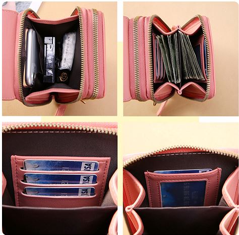Sac bandoulière femme avec fenêtre tactile pour téléphone