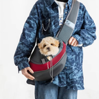Sac de transport pour chien en bandoulière rembourrée, S ou L