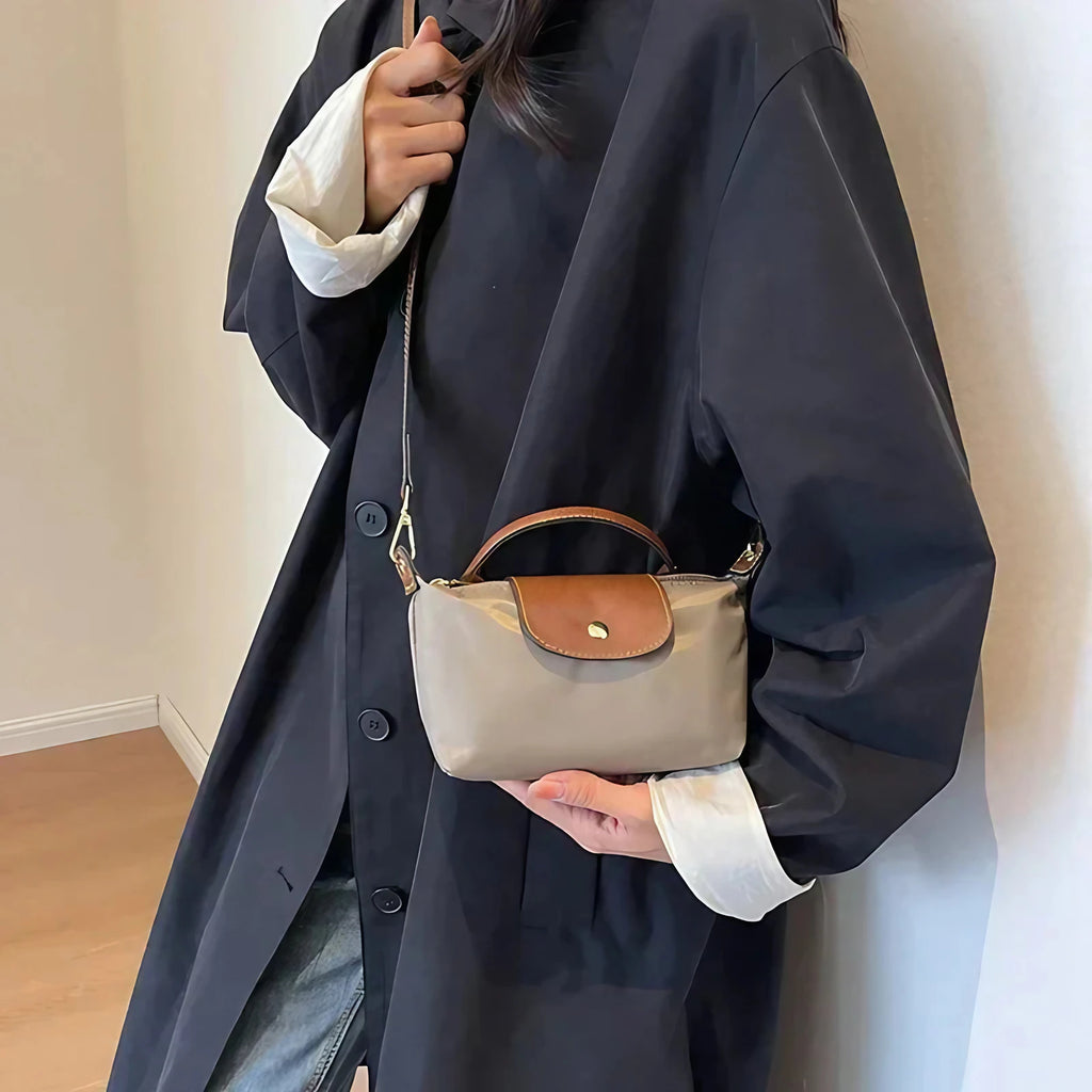 Petit sac bandoulière femme 19 x 10 x 6 cm, sangle réglable, kaki