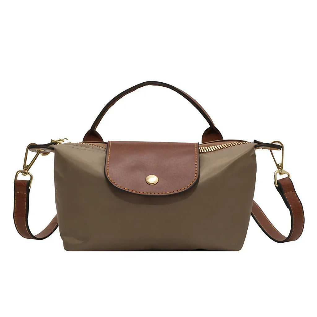 Petit sac bandoulière femme, 19 x 10 x 6 cm, trois coloris, kaki