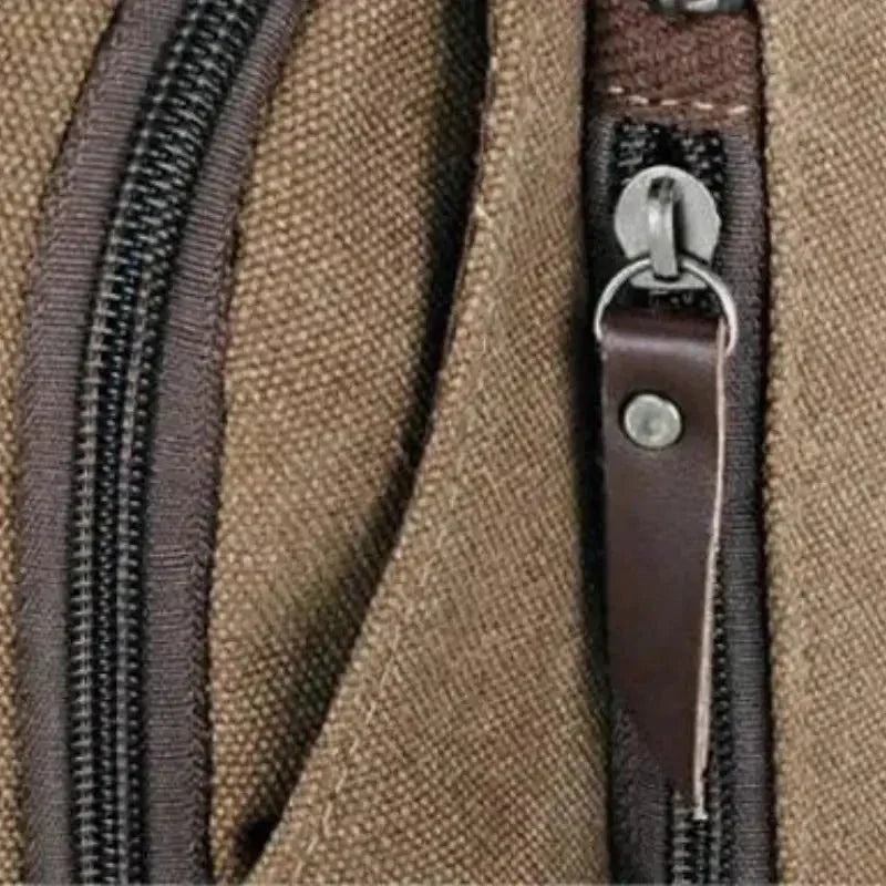 Sac bandoulière en toile, sangle réglable, 37 x 17 x 6 cm