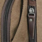 Sac bandoulière en toile, sangle réglable, 37 x 17 x 6 cm