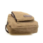 Sac bandoulière en toile, sangle réglable, 37 x 17 x 6 cm