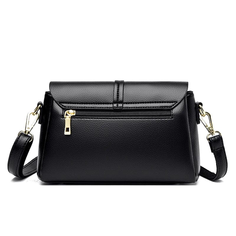 Sac besace femme en similicuir à pompons, cinq coloris