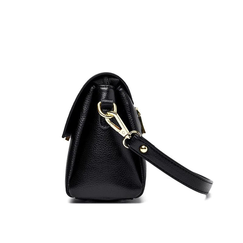 Sac besace femme en similicuir à pompons, cinq coloris